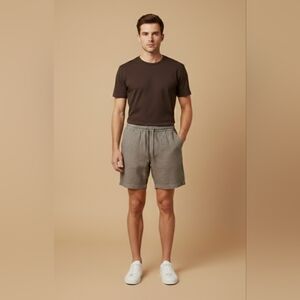 $88 The Men's Store Mens Linen 8" Shorts